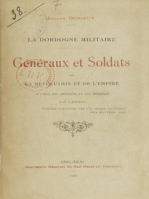 cover image of La Dordogne militaire